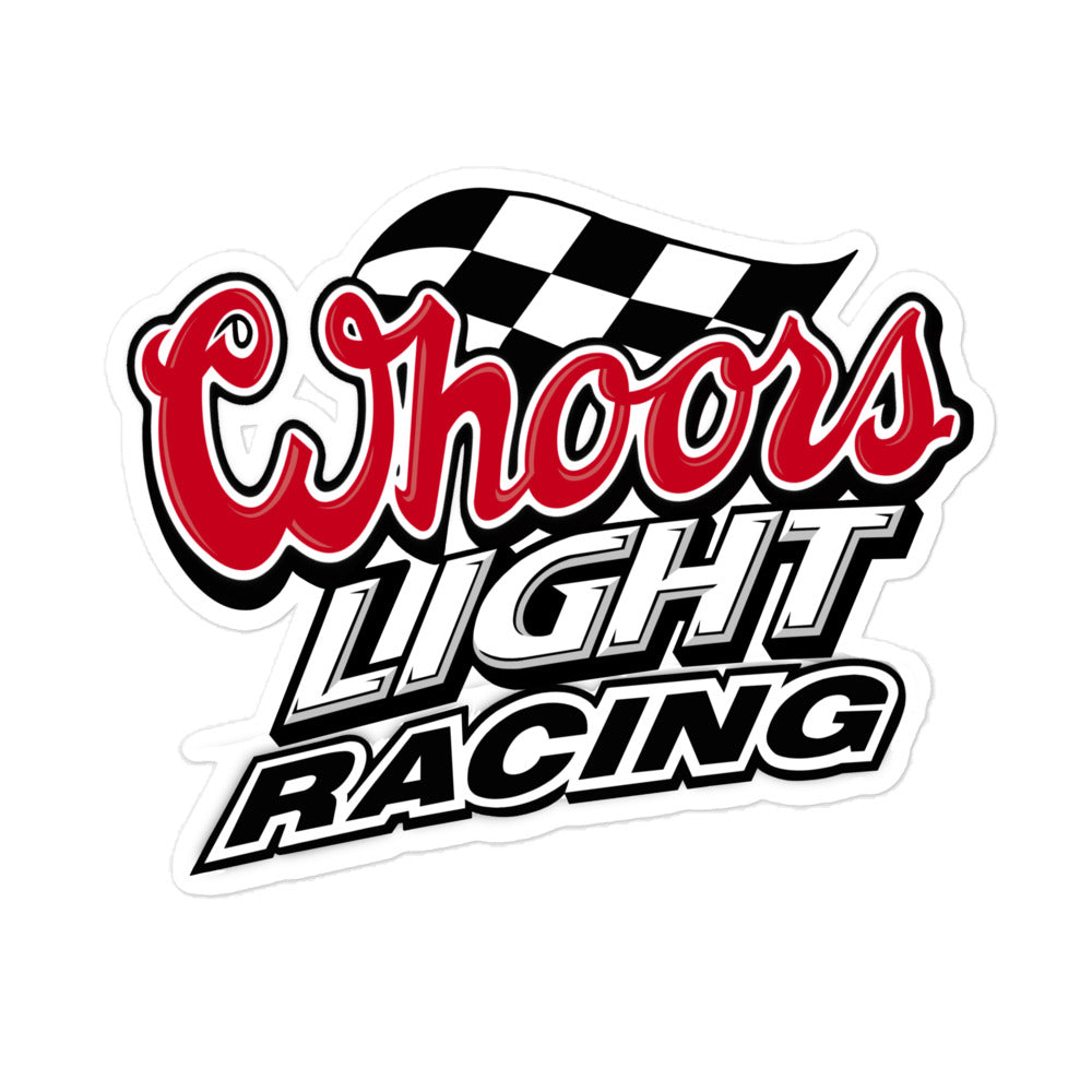 WHOORS LIGHT RACING STICKER