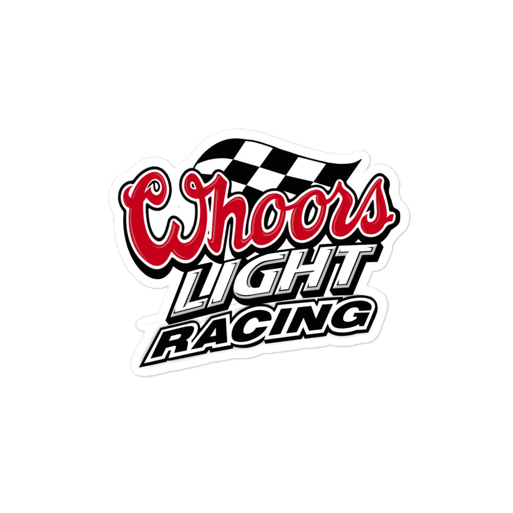 WHOORS LIGHT RACING STICKER