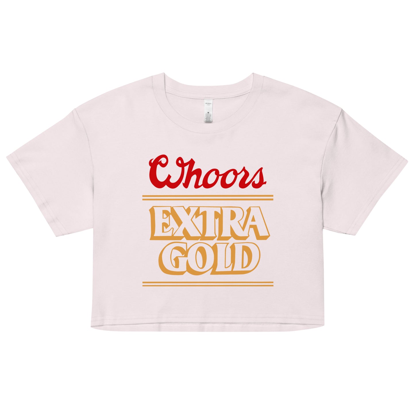 WHOORS EXTRA GOLD CROP TOP